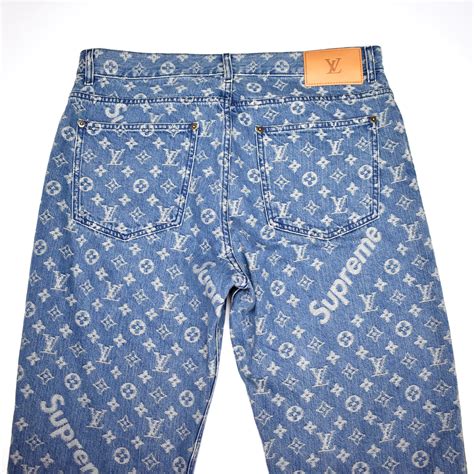 supreme x lv jeans texture|supreme x louis vuitton jean.